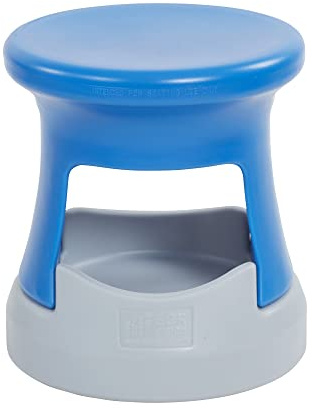 ECR4Kids Storage Wobble Stool, 15in Seat Height, Active Seating, Blue/Light Grey