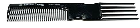 Hercules Sägemann Triumph Master 255 Peigne à fourche Noir 20 cm Denture uniforme 5 fourchettes (255 bl)