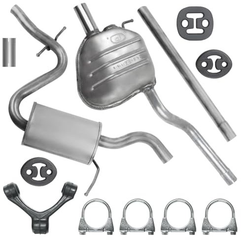 Polmo Schalldämpferset Auspuffanlage Auspuff für Octavia 2 II 2004-06/2013 1.6