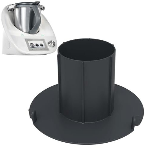 FINEASY Couvercle Anti Eclaboussure, Couvercle Anti Projection en Plastique, Accessoire Thermomix tm6, Efficace pour Hacher, Couvercle Anti Débordement pour Bol Thermomix tm6 et Bol Thermomix tm5