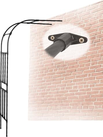 Mezzo arco da giardino alto 240 cm Mezzo arco Arco rampicante per rose Robusto arco in metallo Larghezza traliccio 60/90/120/180/220/300 cm Arco da giardino o per matrimonio