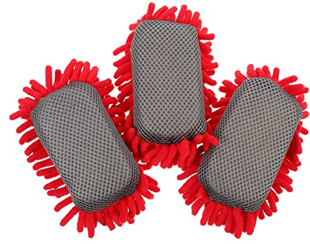 HOODANCOS 3pcs Chenille Cleaning Sponge Whiteboard Eraser Use Portable Washable Non-damaging Eraser for Whiteboards