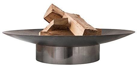 Design di fuoco guscio/Fuoco Cesto Grace, taglia M (58 cm) con anello in acciaio grezzo