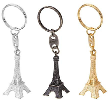 Toyvian Eiffelturm Schlüsselanhänger Retro Schmuck Französisch Souvenirs Schlüsselanhänger Mini Anhänger Dekorationen 12 Stücke