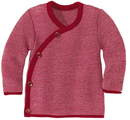 Disana Veste mélangée pour bébé et enfant - 100 % laine mérinos bio - Respirante, chaude et douce - Unisexe - Taille 50-104 - Durable et équitable - Avec fermeture par enroulement - Fabriqué en