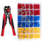 WiMas Standard Crimper Plier Set, Stripper Plier Tool, Adjustable Ratchet Wire Crimping Tool with 500PCS Insulated Connectors, 0.2-6.0mm²