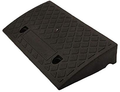 Courti Rampe d'accès, rampe de seuil de voiture portable pour marches de 6 à 8 cm de hauteur, noir, plastique, capacité de 2993,7 kg