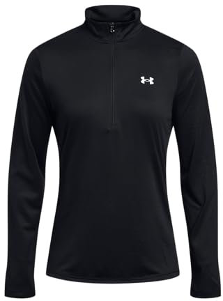 Under Armour Damen UA Tech 1/2 Zip- Solid, schnelltrocknendes Langarm-Shirt, atmungsaktives Funktionsshirt mit ½ Reißverschluss