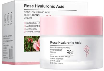 ULELA DIKML Skin Care Moisturizer Rose Hyaluronic Acid Nourishing Cream Hydrates and Brightens Nourishing and Firming Face Cream