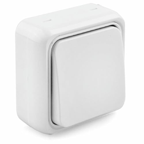 Brightium Interruptor de superficie 10A, diseño compacto, fácil instalación; ideal para controlar luces y electrodomésticos en edificios y hogares.