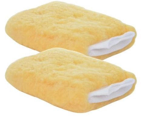 Tek Automotive Twin Pack Super Soft Synthetic Wool Car Wash Mitts – Gentle, Absorbent, Durable & Scratch-Free Car Cleaning Gloves
