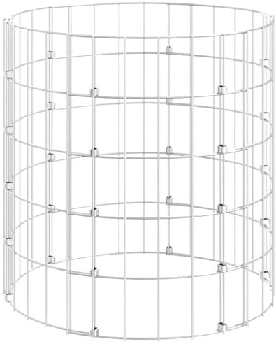 Compostador de jardín Ø50 x 50 cm acero galvanizado, 3115941