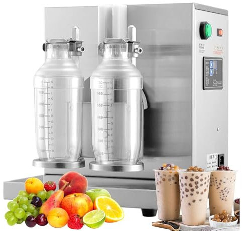 XCSCUK Electric Milk Tea Shaker, Commercial Double Cup Milk Tea Shaking Machine,Automatic Cocktail Shaker, for Bubble Tea Milk Tea