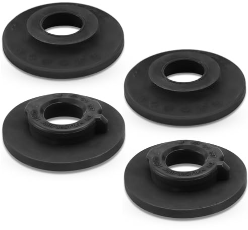 NCTNCX Plato de resorte tope amortiguador soporte de resorte muelle base de resorte eje trasero cojinete de goma base de resorte goma de resorte para Golf 5 Plus Golf 6 Je-tta Pa-ssat B6 B7 3C (4)