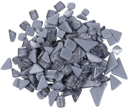 Hemobllo Piedras DIY Irregulares con Brillo Cristal Suave y Resistente para Manualidades Gris Material Creativo para Decoración y Arte