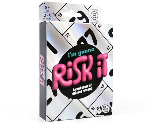 Big Potato I'm Gonna Risk It: Push-Your-Luck Card Game | Travel Game for Holidays and Game Nights | Perfect for Family and Friends | Age 8+ | 2-5 Players