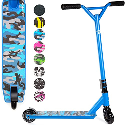 Patinete Freestyle - Scooter para Niños y Niñas Entre 8 y 12 años - Tanto para Principiantes como para Expertos - Patinete de Acrobacias Land Surfer