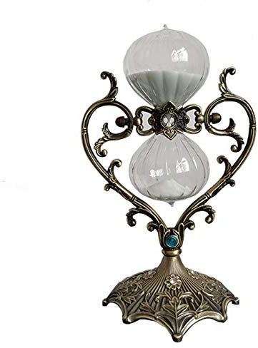 Brogtorl Vintage Messing goldene Sanduhr，360 Rotierende Sand Timer30 60Minuten，Metall Sanduhren，Sanduhr deko，Einzigartiges kreatives Souvenirgeschenk