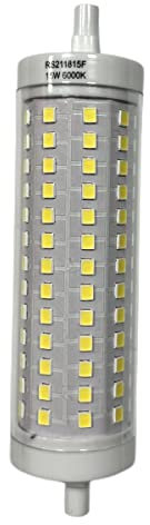 1 Pezzo Lampadina Led R7S 118mm, 15W=180W 1800lm, Diametro 28mm, Angolo Luce 360°, Bianco Freddo 6000K