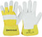 Safetytex Rindvollleder Arbeitshandschuhe - Robuste Lederhandschuhe für Bau- und Gartenarbeit - Doppelt genähte Nähte - EN388 (Gr. 10, 1 Paar)