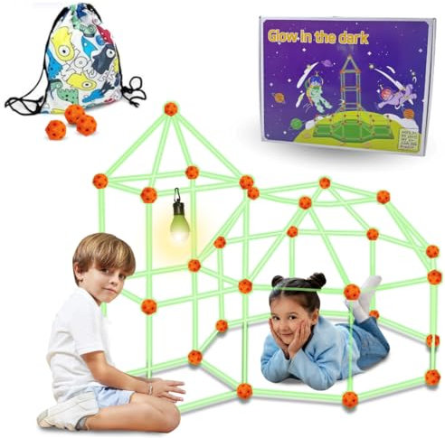 Stock Trends 100 Pcs DIYKind Höhlenbau Konstruktionsspielzeug - Im Dunkeln LeuchtendesHöhle Spielzeug für Kinder | Kreatives Bauset Höhlen Set