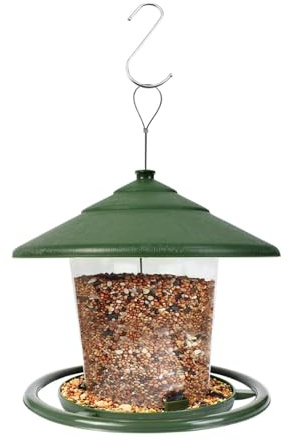 Voarge Comedero para pájaros Exterior, Resistente a la Intemperie Alimentador, Alimentación de Aves para Jardín y Balcón