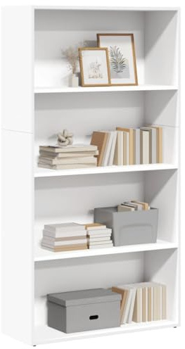 Frdhee Scaffalatura per ufficio con gradini, 80 x 30 x 152 cm, materiale in legno, per soggiorno, ufficio, sala da pranzo, salvaspazio, facile da mantenere