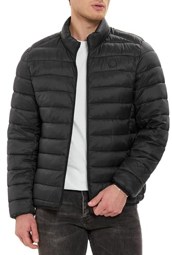 Redbridge Chaqueta acolchada ligera con cuello alto y cremallera, chaqueta de entretiempo para primavera y otoño