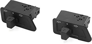 sourcing map 2Pcs 3 Pinnes Interruptor Plástico Negro de Luz Intermitente para la Moto GY6125