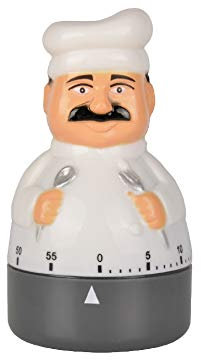 Jayron Kitchen Timer Kochtimer Countdown Timer Mechanischer Timer 60 Minuten Countdown-Timer Kochförmiger Wecker,Geeignet für Kinder und ältere Menschen, Kann Zum Kochen Verwendet Werden