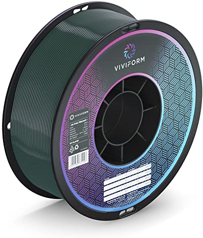 Viviform PLA+ Filament für 3D Drucker | 1kg Rolle | ∅1,75mm +/- 0,03mm | Grün, VF-PLA107, 1 Kg