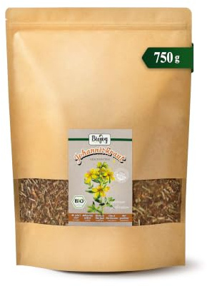 Biojoy BIO Johannesört, torkad, te, 750 g | Löst örtte, skuren, Hypericum perforatum L.