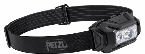 PETZL - Lampe frontale ARIA 2 RGB - 450 lumens, Noir, Livrée avec trois piles AAA/LR03