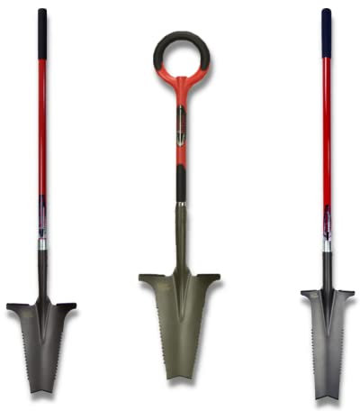 ROOTSLAYER - VENTEO - RootSlayer + Bêche de drainage à manche XL + Pelle à manche allongé XL - Lame tranchante - Outils multifonctions