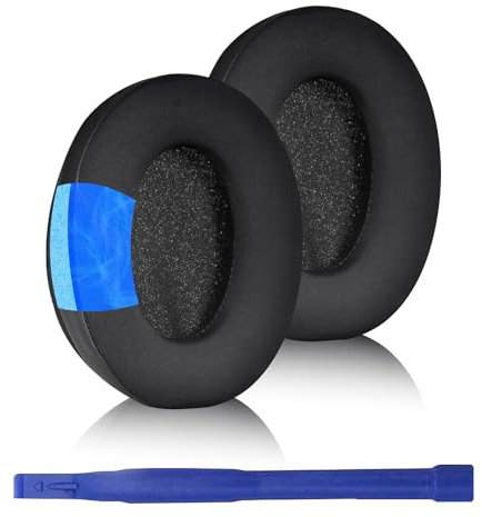 Adhiper WH-CH710N Ersatz-Ohrpolster für Sony WH-CH700N, WH-CH710N, WH-CH720N, kompatibel mit Sony WH-CH710N Kopfhörern (Schwarz/Gel)