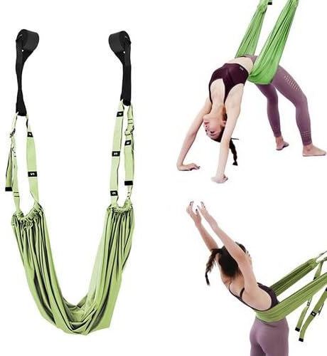Cuerda De Yoga Aérea para Dolor De Espalda, Columpio De Yoga Aéreo, Hamaca De Columpio De Inversión De Yoga, Banda Elástica De Fitness para Cintura, Espalda, Pierna, Entrenamiento De Divisiones