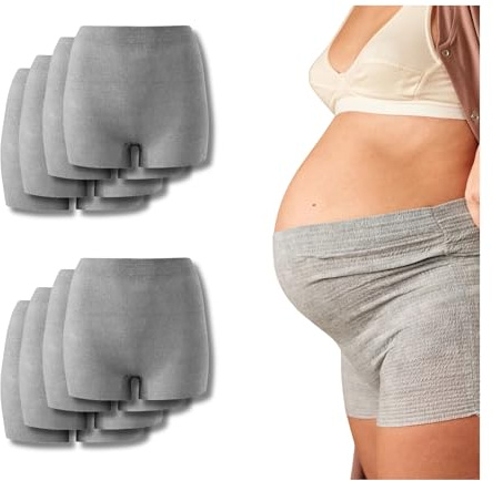 WE ARE MAMMAS Mutandine Post-Parto USA e Getta Senza Rete e Lattice – Alto Sostegno, Traspiranti e Morbidi, Taglia Unica 36-44, Talla única Plus (Confezione da 8)