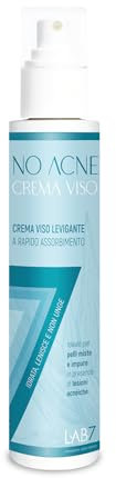 No Acne LAB7 Crema Viso Anti Imperfezioni Pelli Grasse Elasticizzante e Idratante | 100 ml
