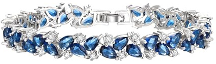 EVER FAITH tennisarmband kubisk zirkonia vit förgylld tårdroppe strass brud armband för kvinnor brud bal fest, kubisk zirkonia, cubic-zirkonium