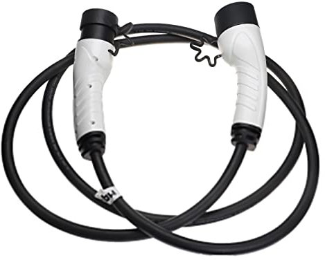 vhbw Ladekabel Typ 2 zu Typ 2 kompatibel mit Nissan Interstar Elektroauto, 3-phasig, 16 A, 11 kW, 3 m