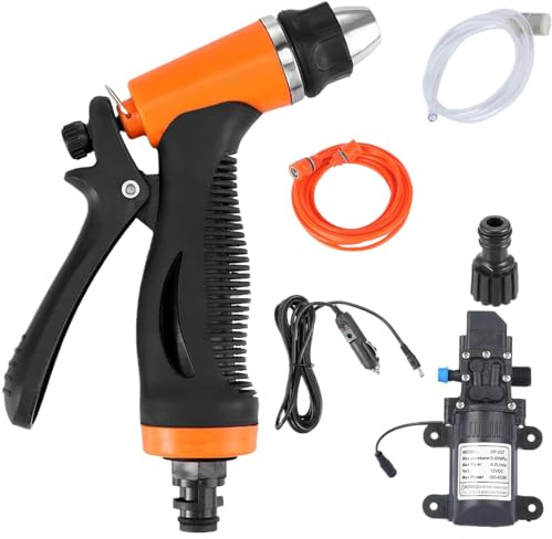 Trochate Portable Power Washer, Portable Water Pressure Washer for Car, Multi-Purpose Electric Machine Auto-Stop for Patio Driveway Sidewalk RV Watering Gardening