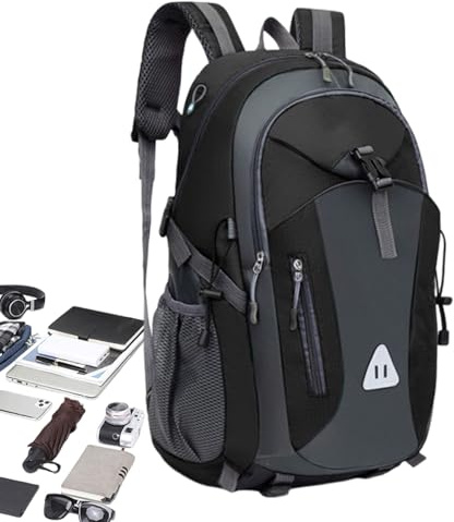 TyCylKu Sac À Dos Pour Le Camping,Bagage De Voyage Léger 35 Litres - Équipement De Randonnée Et De Voyage - Pour Hommes, Femmes, Trekking, Alpinisme, Plein Air, Escalade