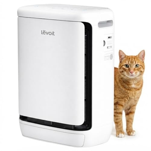 Levoit Vital Pet Pro Air Purifier, HEPA & Carbon Filter, Auto-Clean,102m² | For Homes with Pets, Removes Odours, Allergens & Dander, Captures Pet Hair, PM2.5 & VOC Sensors