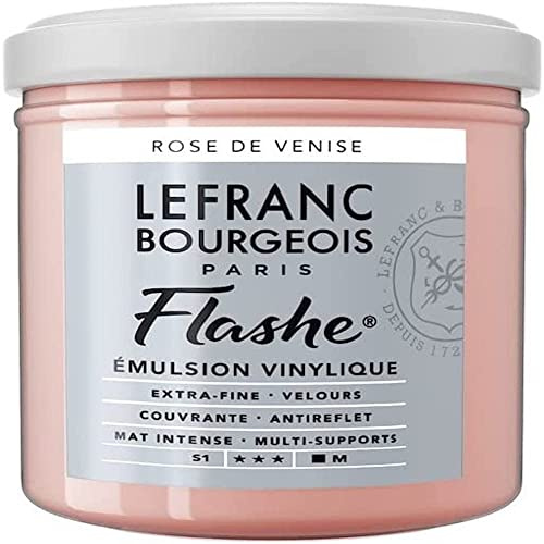 Lefranc Bourgeois Flashe, Extra-Fine Acrylic Vinyl Emulsion, Artists Quality, Venetian Pink, 125ml Pot