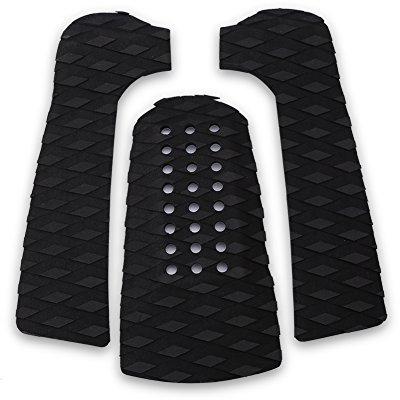 Alomejor Surfboard Traction Pad Anti-Rutsch-Traktionspad Tailpad Deck Grip Surfboard Traktionspads(Schwatz)