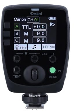 Rollei Universal Funksender Mark II, Blitzauslöser kompatibel mit Sony, Canon, Nikon, Fuji, Olympus und Panasonic...