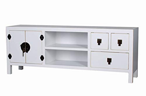 TV Lowboard China Schrank Weiss Fernsehschrank Sideboard Hochzeitsschrank mya024 Palazzo Exklusiv