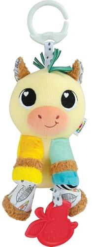 LAMAZE Carson Clydesdale - Clip and Go barnvagnsleksaker - sensoriska leksaker för spädbarn - tidigt lärande babyleksaker 0-6 månader och uppåt - expertdesignade leksaker för nyfödda - babyshower
