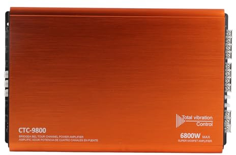 XTevu Bilförstärkare 6800W High Power 4-kanals DSP-bilförstärkare Universal Audio System Överbryggbart metall Mosfet Strömförsörjning Bas Boost Control