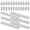 6 Pack Clear Terminal Blocks – Dual Row 12-Position Wire Connectors, 3A & 15A, with Flathead Screws and Mounting Holes, Ideal for Electrical Cable Connections and DIY Projects